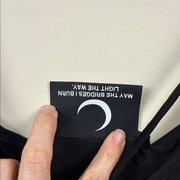 Killstar Black Backless Cold Shoulder bell sleeve jersey goth Dress XL - Picture 7 of 14